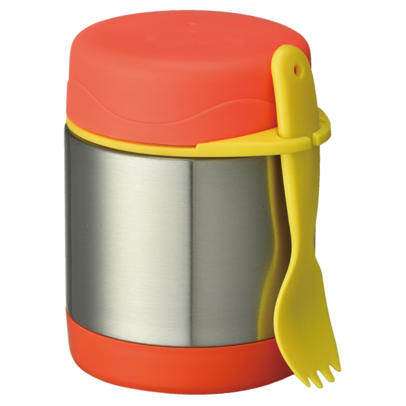 Custom Cartoon Design Vacuum Insulated lunch Box Children's Food Jar With Spoon
