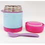 Custom Cartoon Design Vacuum Insulated lunch Box Children's Food Jar With Spoon