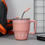 2023 New Arrival Product Stainless Steel Insulated Coffee Mug with Lid and Straw