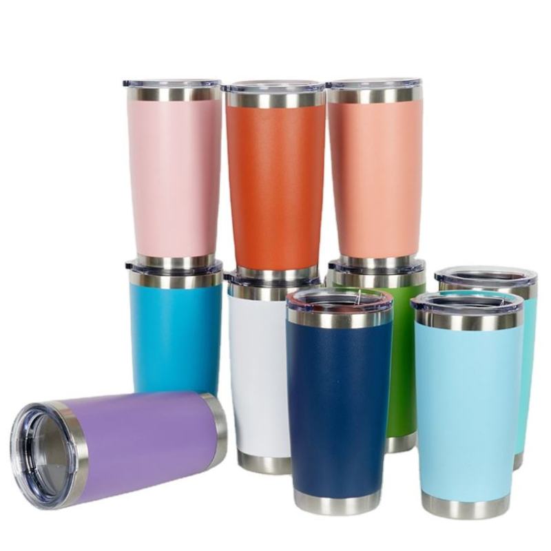 Hot Sale 20oz Vacuum Insulated Tumbler Stainless Steel Double Wall Travel Mug With Lid