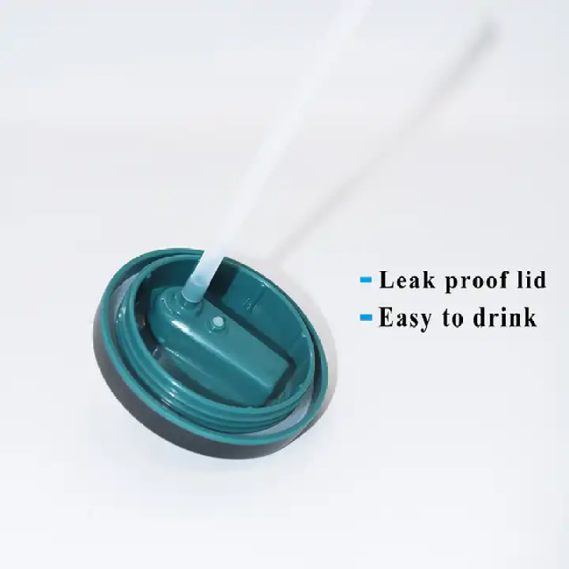 Factory direct 500ml double stainless steel vacuum insulated coffee cup with straw lid