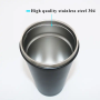 Factory direct 500ml double stainless steel vacuum insulated coffee cup with straw lid