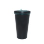 Factory direct 500ml double stainless steel vacuum insulated coffee cup with straw lid
