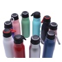 500ml Outdoor Double Wall Insulated Straw Type Stainless Steel Water Bottle With A Strap