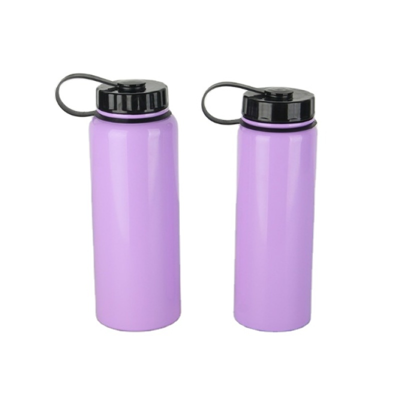 Custom Logo stainless steel insulated vacuum flasks with wide mouth water bottle Fashion stainless steel sports bottle