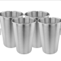 Food grade stainless steel double wall vacuum insulated beer growler for outdoors camping flip top with handle custom