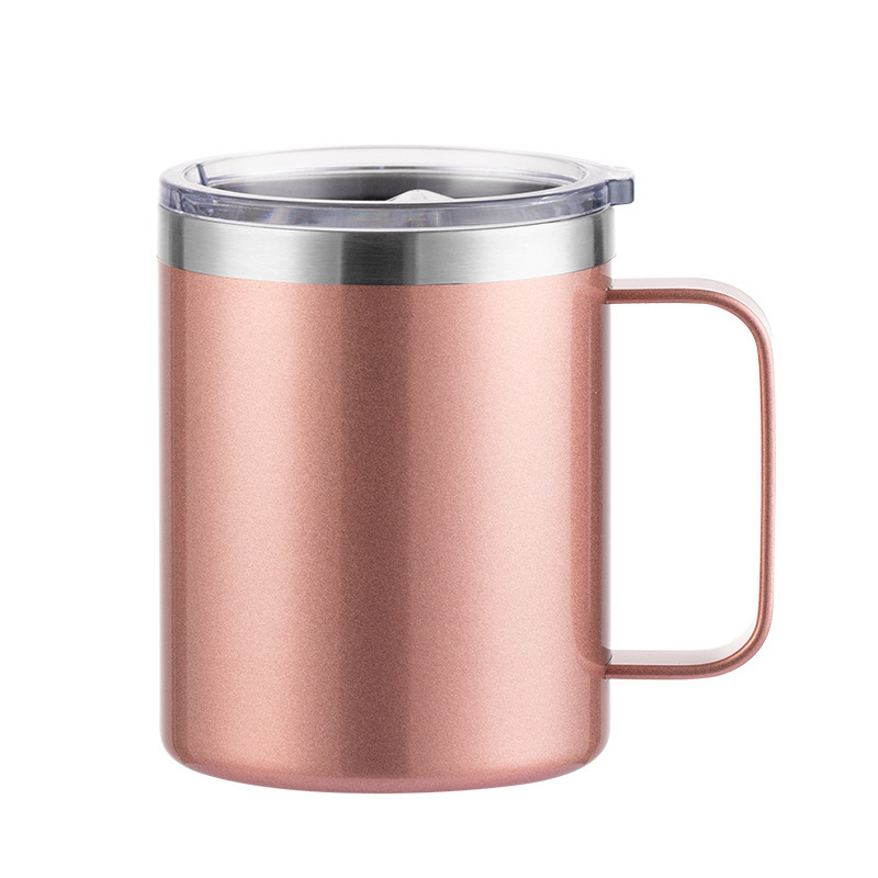High Quality Double Wall Wholesale Stainless Steel Coffee Mugs Travel Custom Logo Printed with Handle
