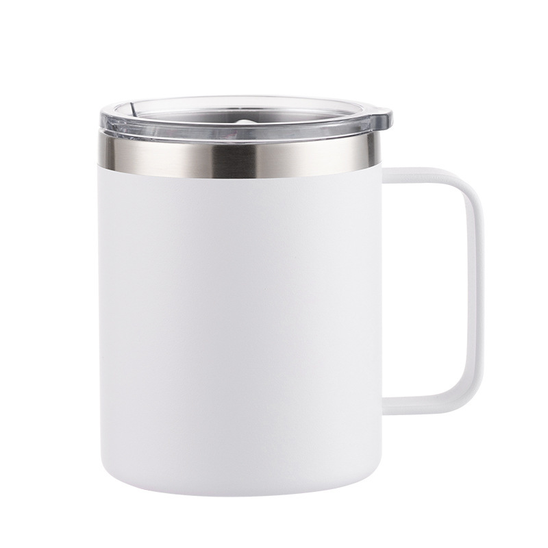High Quality Double Wall Wholesale Stainless Steel Coffee Mugs Travel Custom Logo Printed with Handle