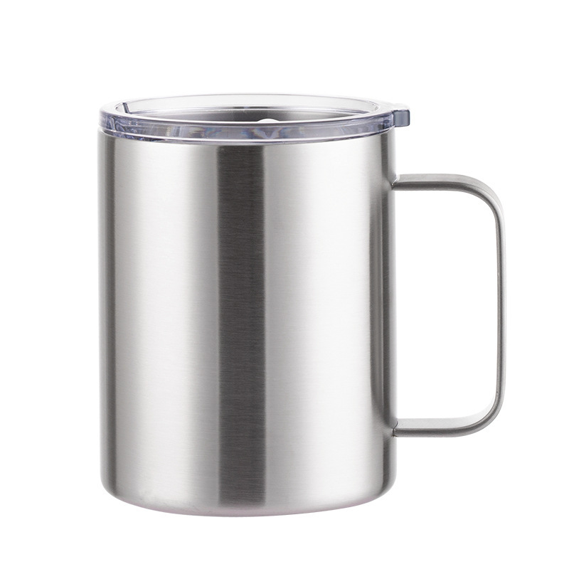 High Quality Double Wall Wholesale Stainless Steel Coffee Mugs Travel Custom Logo Printed with Handle