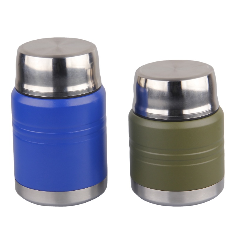 High Quality Stainless Steel Thermal Food Jar Double Wall Vacuum Insulated Lunch Box With Spoon