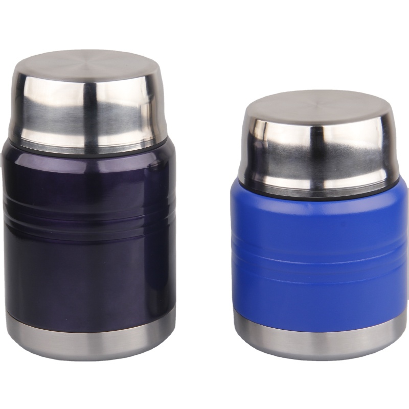 High Quality Stainless Steel Thermal Food Jar Double Wall Vacuum Insulated Lunch Box With Spoon