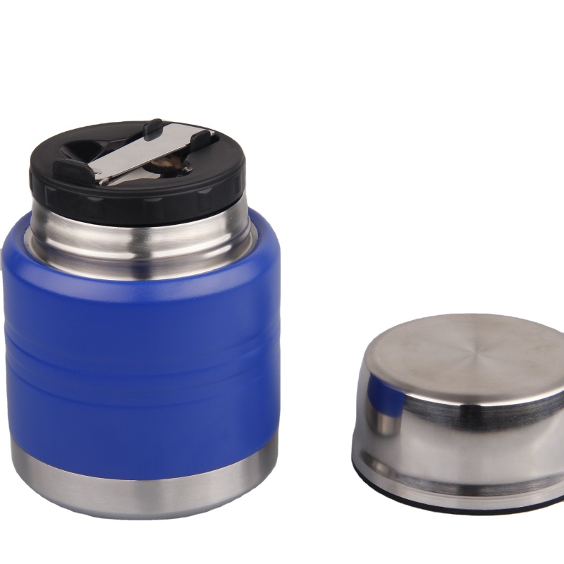 High Quality Stainless Steel Thermal Food Jar Double Wall Vacuum Insulated Lunch Box With Spoon