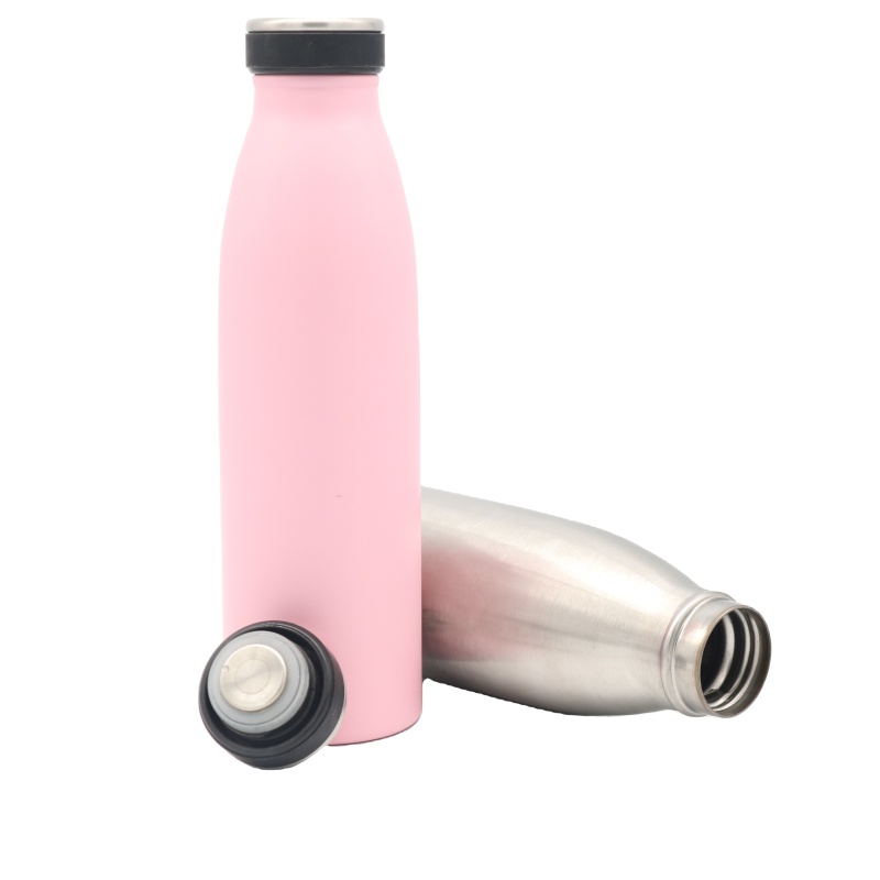 Hot Sale Double Wall Stainless Steel Insulated Eco 500ml Water Bottles Sport Drinking Metal 3000pcs