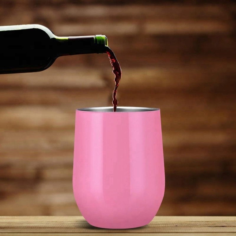 2023 custom logo 12oz double wall stainless steel vacuum insulated beer wine coffee tumbler cups