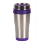 400ml Promotional Mugs Double Wall Inner Plastic Outer Stainless Steel Flask Food Grade Travel Mug