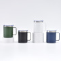 High Quality Double Wall Insulated Vacuum Flasks Beer Mug With Handle Lid Stainless Steel Travel Mug