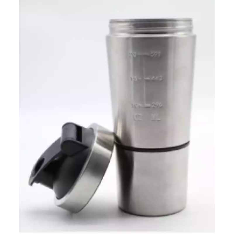 Bpa Free750ml Gym Insulated Double Wall Custom Stainless Steel Protein Shaker  Water Bottle With Shaker Ball And Container