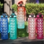 New Trend 32oz/1000ml Bpa Free Plastic Bottle With Custom Logo Motivational Tritan 1l Sports Water Bottle With Time Marker