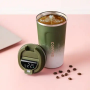 New arrival customizable smart temperature controlled coffee cup with LED display lid