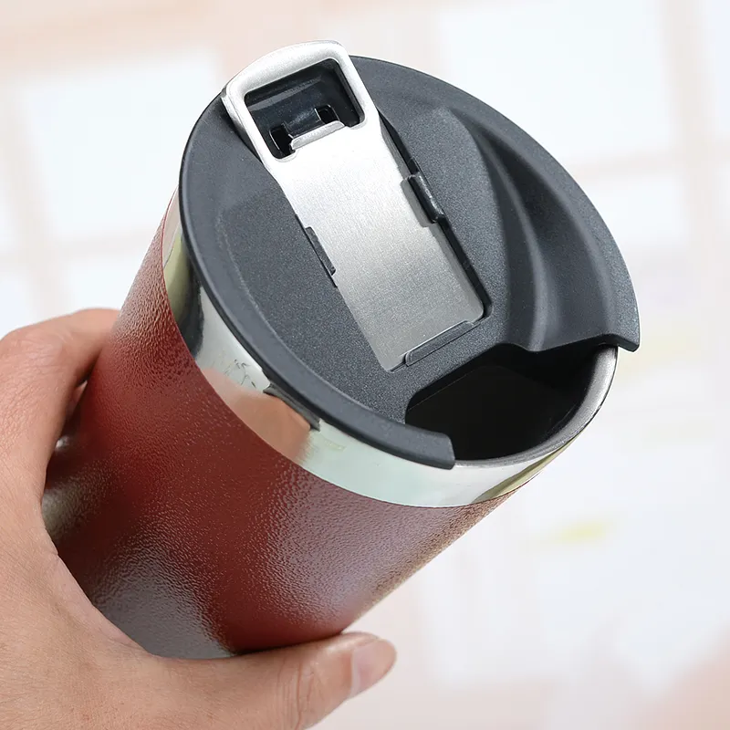 Customized Beer Mug Double Wall Modern 304 Food Grade Stainless Steel Hammer Grain Cups Vacuum Cup Tumbler