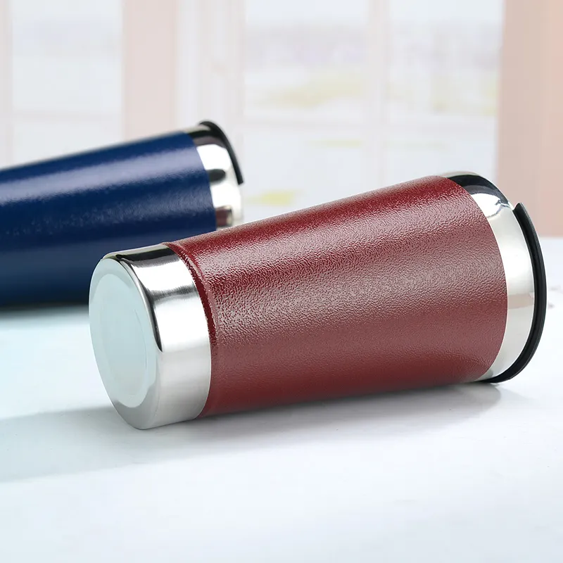 Customized Beer Mug Double Wall Modern 304 Food Grade Stainless Steel Hammer Grain Cups Vacuum Cup Tumbler