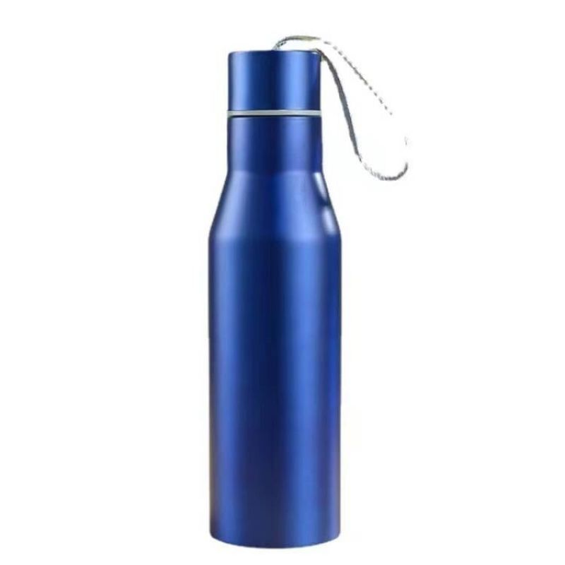 500ML Stainless Steel Double Wall Vacuum Flask Insulated Stainless Steel  Thermos With Rope Water Bottle