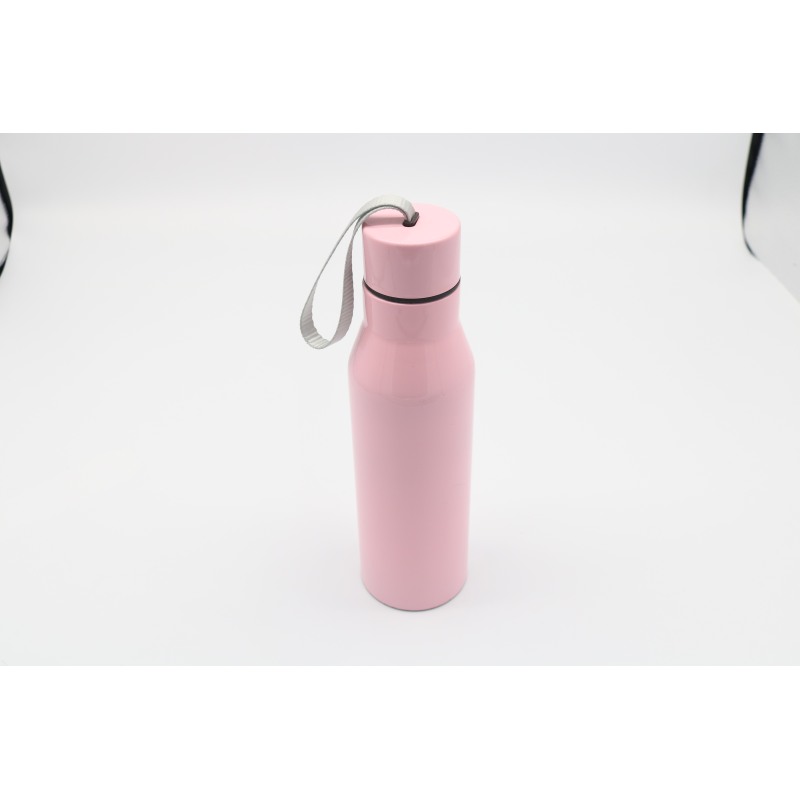 500ML Stainless Steel Double Wall Vacuum Flask Insulated Stainless Steel  Thermos With Rope Water Bottle