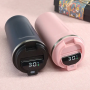 2023 New Double Wall Stainless Steel Vacuum Smart Temperature Controlled Coffee Mug Cups With Temperature Display Led Lid