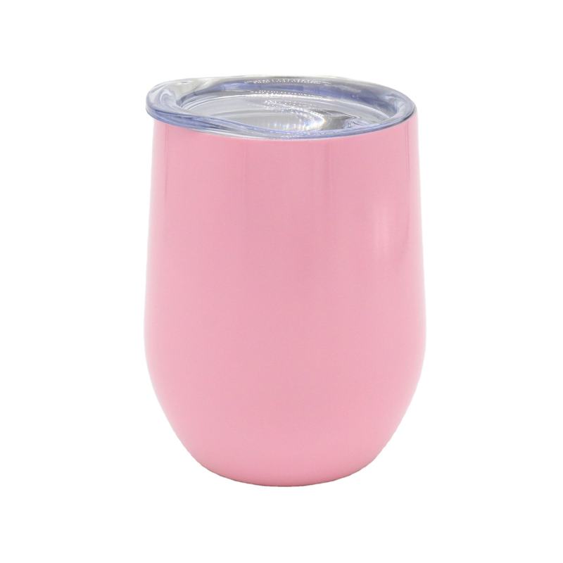 Wholesale BPA Free 12oz Egg Coffee Mug Double Wall Stainless Steel Insulated Wine Tumbler With Lid