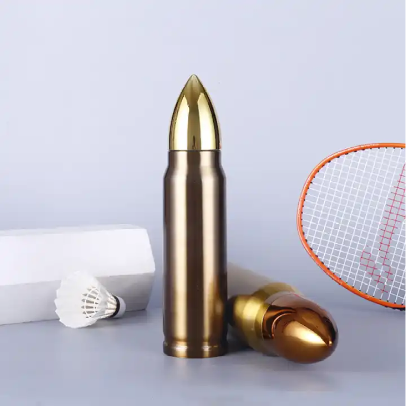 Factory direct sales 500ml custom bullet shape double stainless steel vacuum insulated water bottle