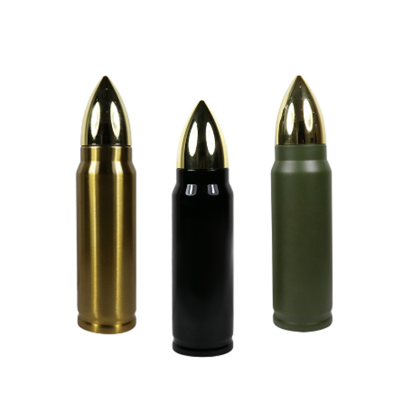 Factory direct sales 500ml custom bullet shape double stainless steel vacuum insulated water bottle
