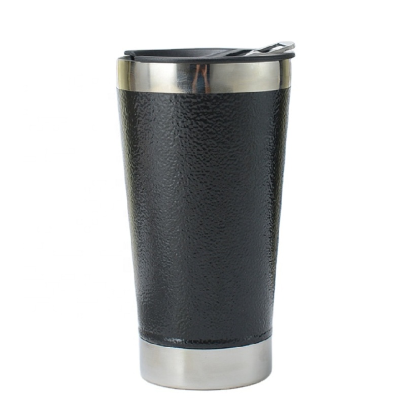 2022 Double Wall New Design Custom Logo Thermal Stainless Steel Tumbler Cup with Beer Opener Wine Glass Cup Coffee Mug Mugs