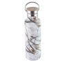 Custom Logo 1000ml Insulate Stainless Steel Water Bottle Double Walled Vaccum Flask Sport Kettle with Steel Handle Lid Vacuum