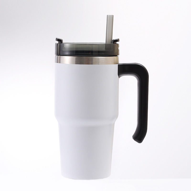 20ooz Custom logo reusable double stainless steel vacuum insulated tumbler with handle