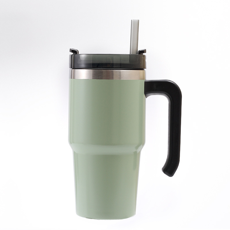20ooz Custom logo reusable double stainless steel vacuum insulated tumbler with handle
