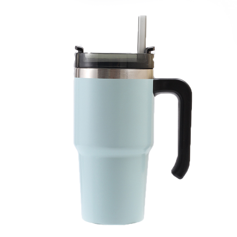 20ooz Custom logo reusable double stainless steel vacuum insulated tumbler with handle