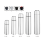 Factory Wholesale Stainless Steel Double Wall Vacuum Flask Insulated Thermos Bullet Shape Water Bottle