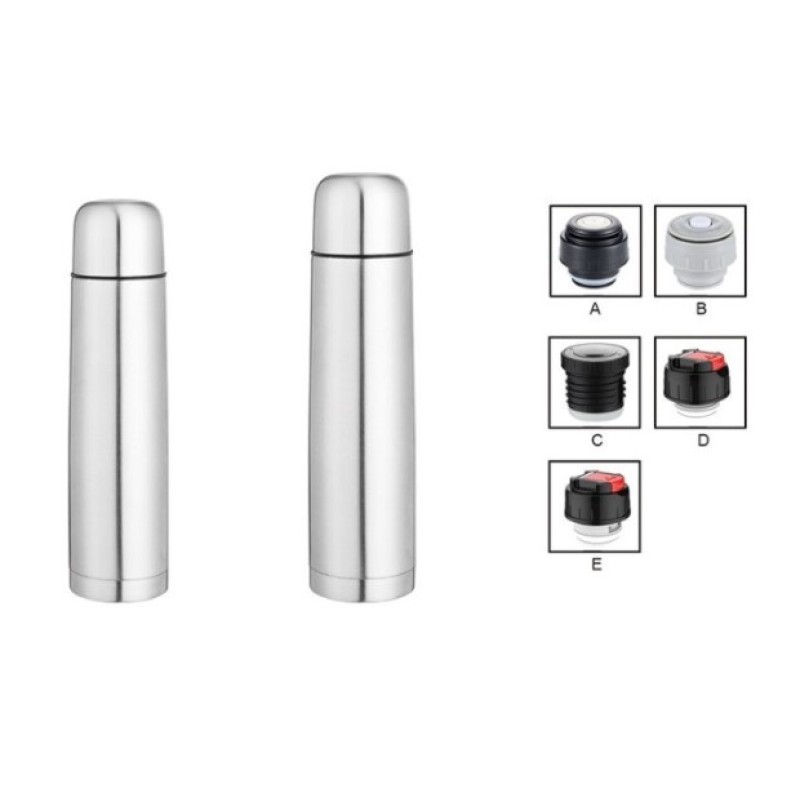 Factory Wholesale Stainless Steel Double Wall Vacuum Flask Insulated Thermos Bullet Shape Water Bottle