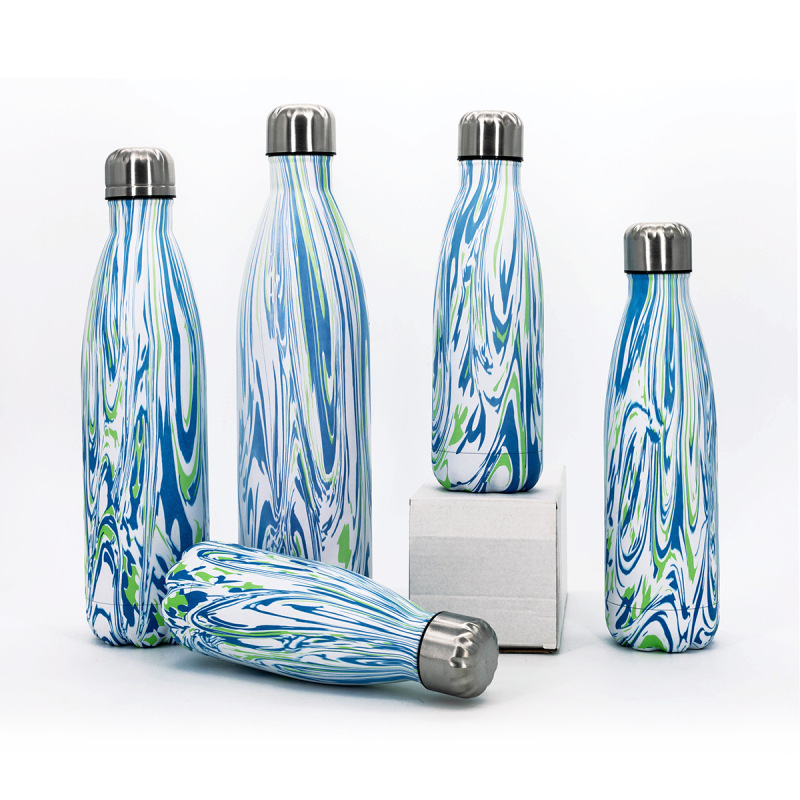 Double Wall Vacuum Flask Insulated Sport Cola Shape 304 Stainless Steel Vacuum Flasks & Thermoses Water Bottle