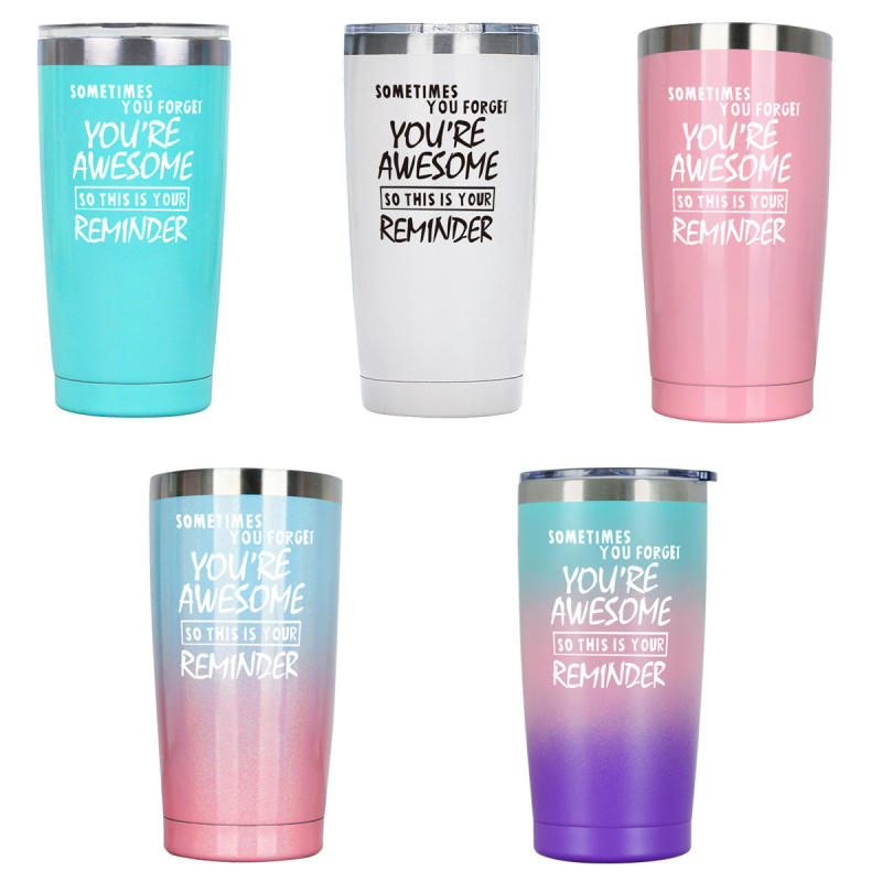 Eco-friendly Stainless Steel Double Wall Vacuum Flasks Coffee Mug Insulated Thermos Tumbler