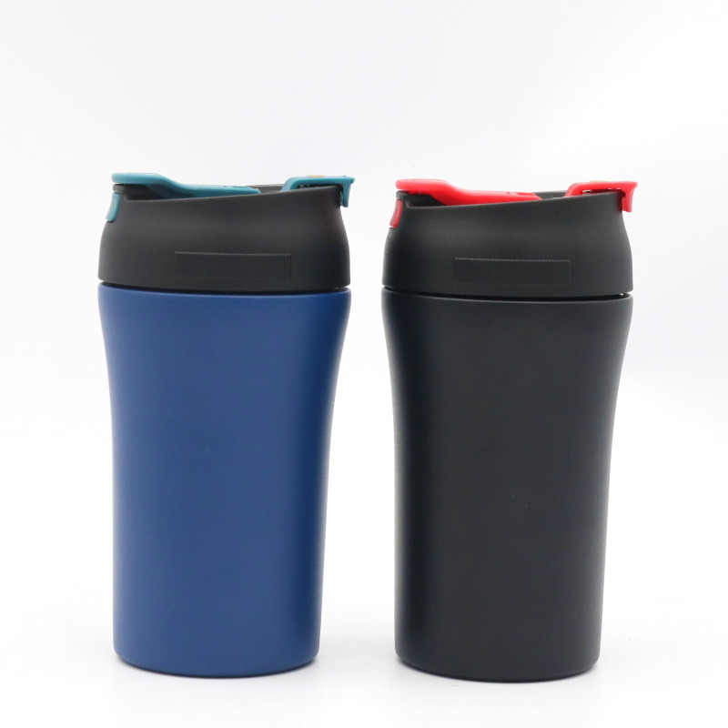 Custom Double Walled Coffee Cups 304 Stainless Steel Vacuum Insulated Coffee Mug Travel Tumbler with Lids