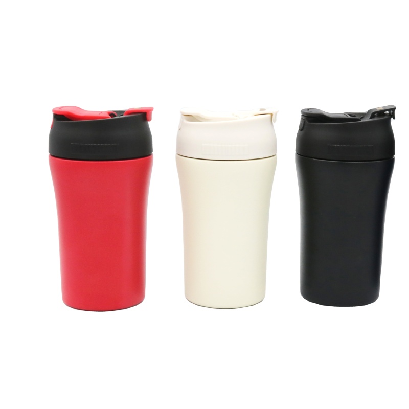 Custom Double Walled Coffee Cups 304 Stainless Steel Vacuum Insulated Coffee Mug Travel Tumbler with Lids