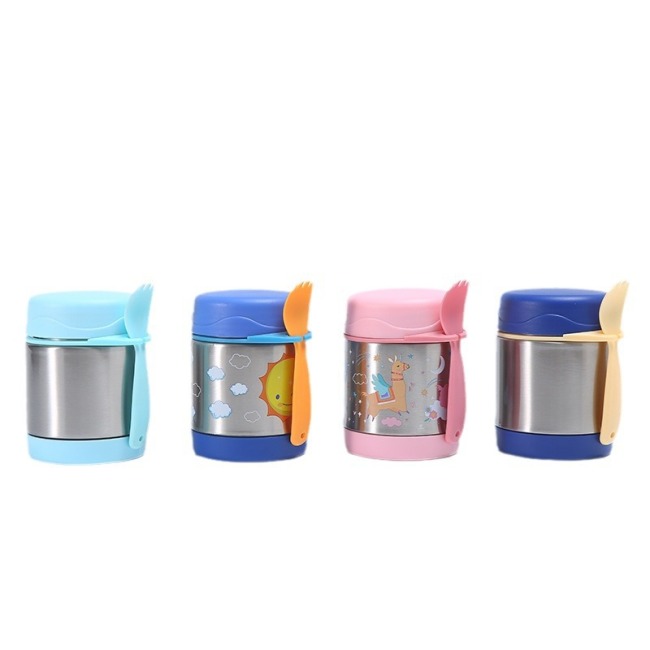 300ML Eco-friendly Stainless Steel Thermos Lunch Box For Hot Food Insulated Vacuum Food Jar