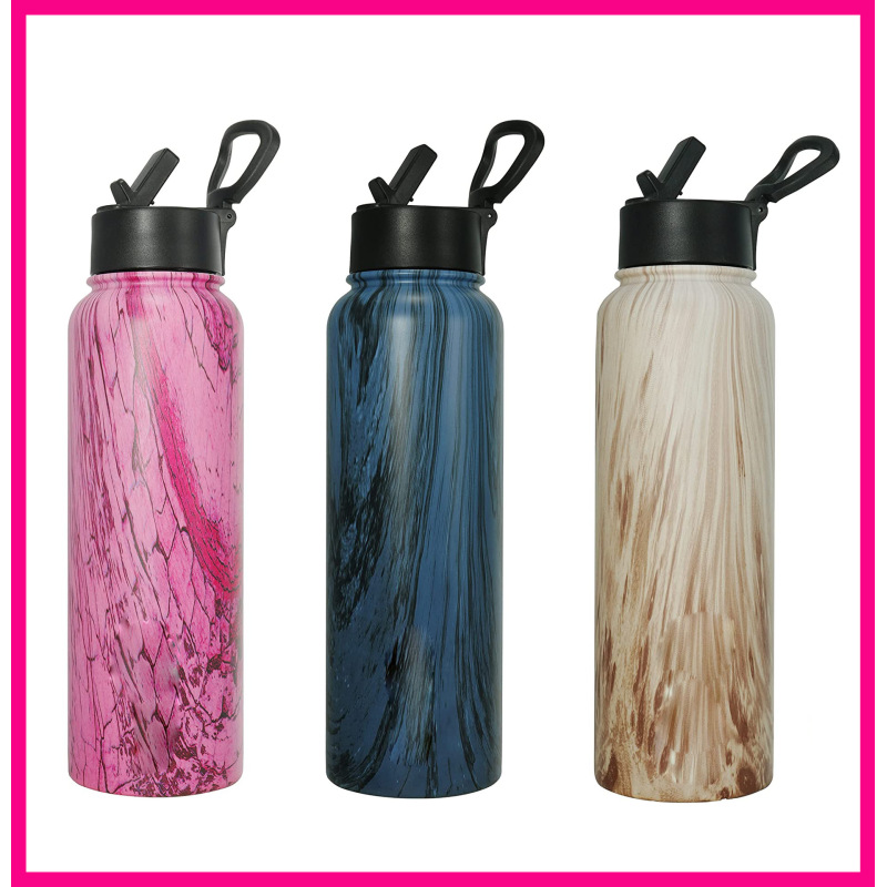 Eco Friendly Stainless Steel Wide Mouth Vacuum Flasks Insulated Thermos For Outdoor Sport Water Bottle