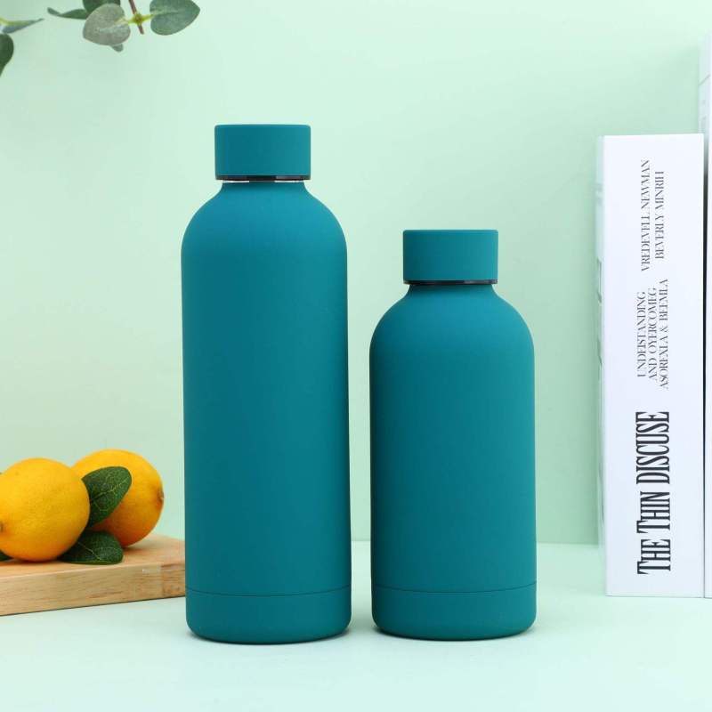 Eco-friendly Stainless Steel Double Wall Insulated Vacuum Flasks With Different Lids Thermos Water Bottle
