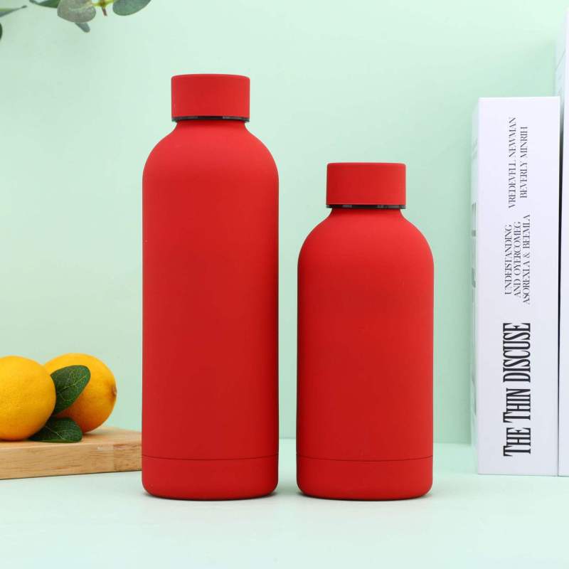 Eco-friendly Stainless Steel Double Wall Insulated Vacuum Flasks With Different Lids Thermos Water Bottle