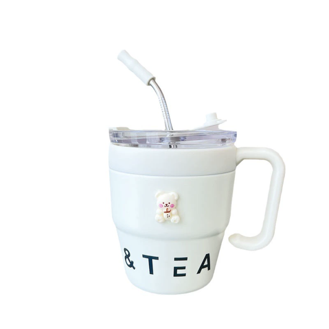 12OZ Fashion Double Wall Insulated Vacuum Flasks Stainless Steel Coffee Cup Thermos Cup Office Mug