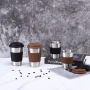 Hot Seller Nordic Silicone Insulation Cup Stainless Steel Coffee Mug Travel Anti Scalding Straw Cup