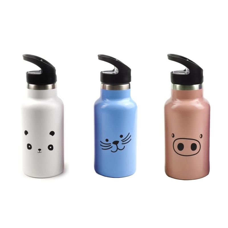 Бутылка для воды с логотипом на заказ, оптовая продажа, бутылка для воды с двойной стенкой из нержавеющей стали и изоляцией для детской школы