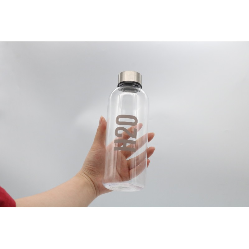 500ML Eco-friendly Material Sport Plastic Single Wall Cup With Custom Logo Flask Water Bottle With Rope